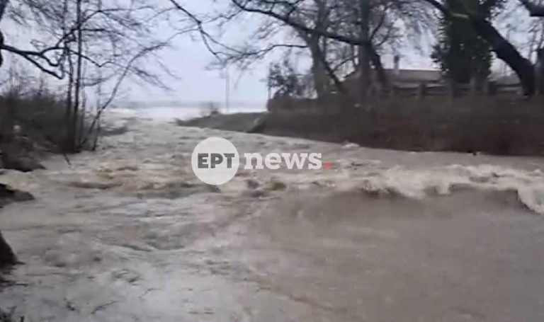 Βγήκε στο δρόμο η θάλασσα από τους θυελλώδεις ανέμους – Πλημμύρησαν εκτάσεις στον Δήμο Αγιάς